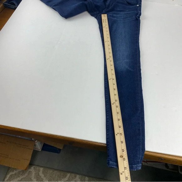 Hudson Womens 27 Krista Super Skinny Medium Rise Dark Wash Jeans - Picture 5 of 11